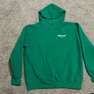 volume 3 white fox green s/m hoodie
